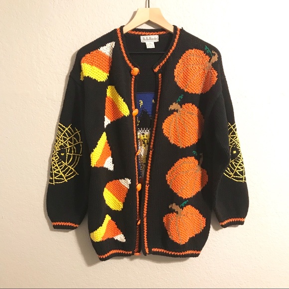 candy corn cardigan